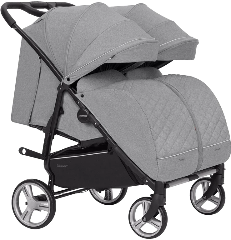 Дитячий візочок для двійні CARRELLO Connect CRL-5502 Rock Gray